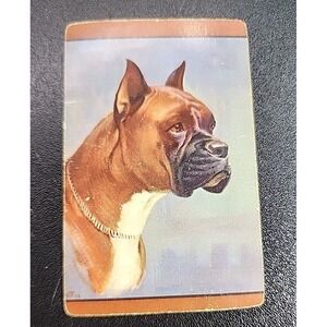 Arrow  PRE-OWNED Vintage GLADYS EMERSON COOK BOXER DOG Playing CARDS  1960's USA